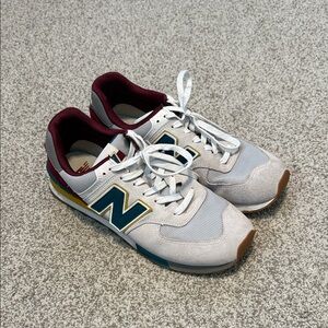 New Balance Men’s Gray, Blue and Maroon Sneakers